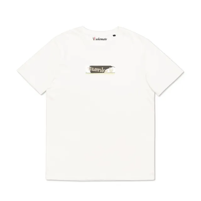 Solemate Reverse Mocha Box Logo t-shirt panna cotone organico