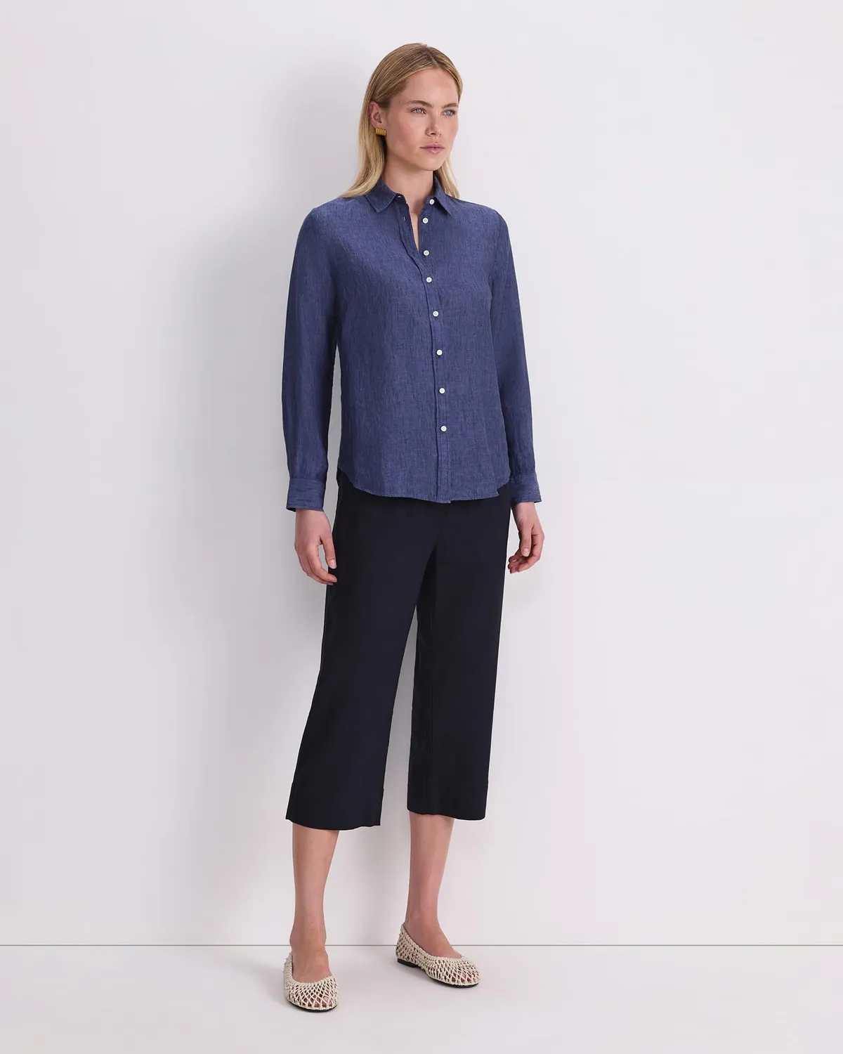 Sportscraft Dahlia camicia lino donna classica