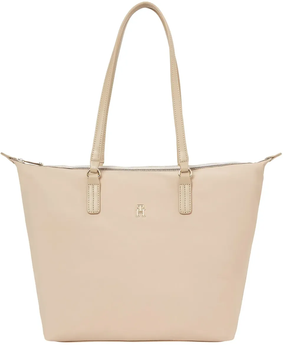 Tommy Hilfiger Poppy Tote con Zip borsa donna beige unica