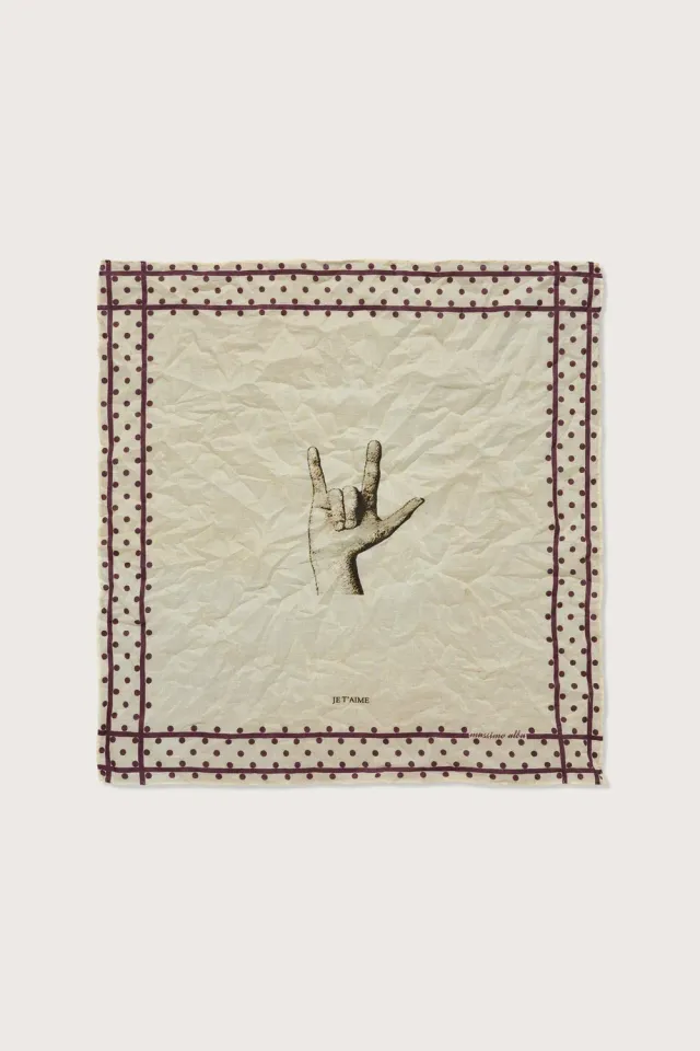 Massimo Alba Hanky1 fazzoletto cotone prugna taglia unica