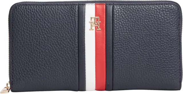 Tommy Hilfiger TH Icon AW0AW19163 portafoglio donna blu zip