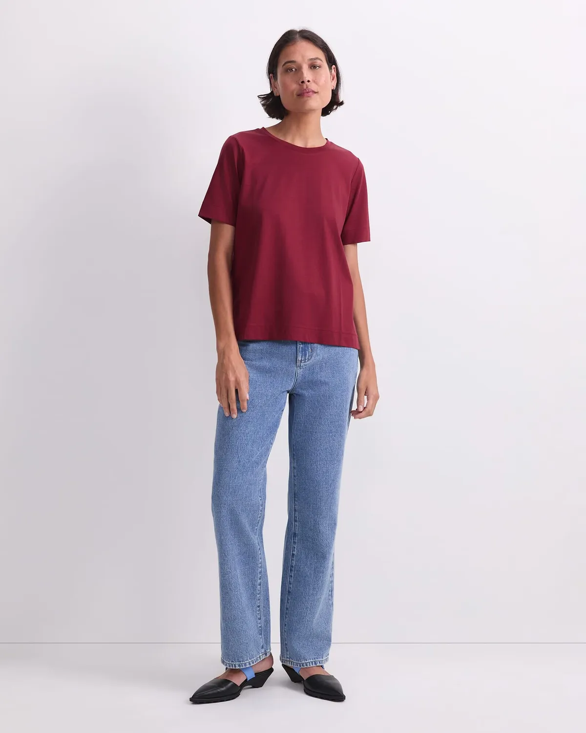 Sportscraft Mercerised Cotton t-shirt girocollo donna