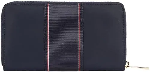 Tommy Hilfiger Poppy Portafoglio Donna con Zip Blu Space Blue