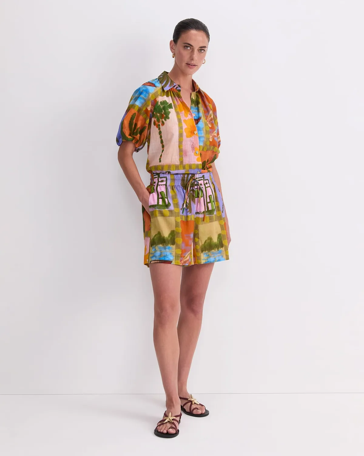 Sportscraft Kai Printed pantaloncini fantasia leggeri