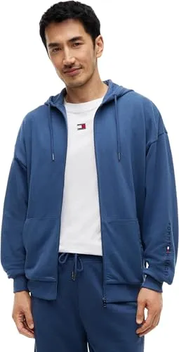 Tommy Hilfiger FZ Hoodie UM0UM03781 felpa uomo L blu navy