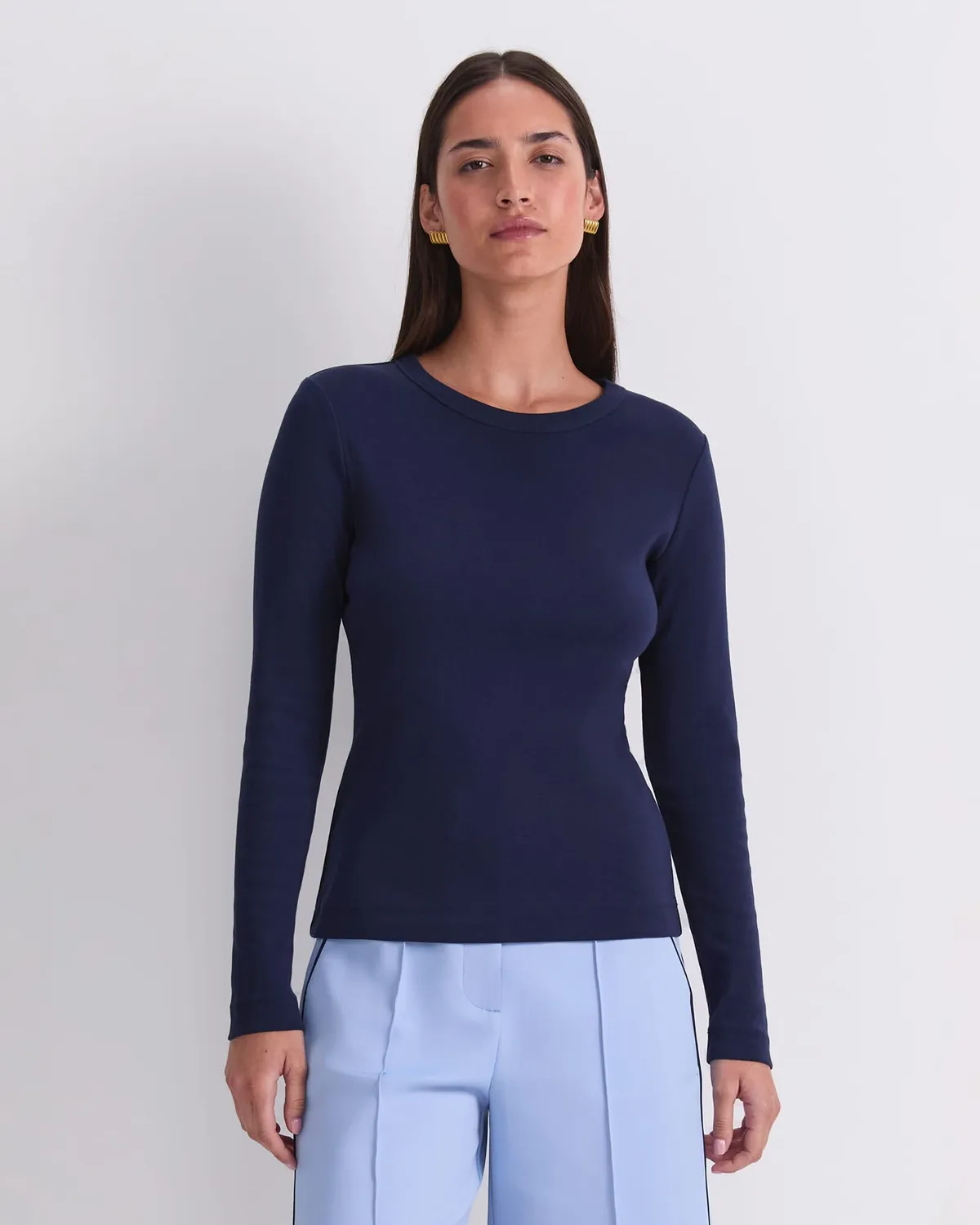 Sportscraft Heidi Long Sleeve maglia cotone melange
