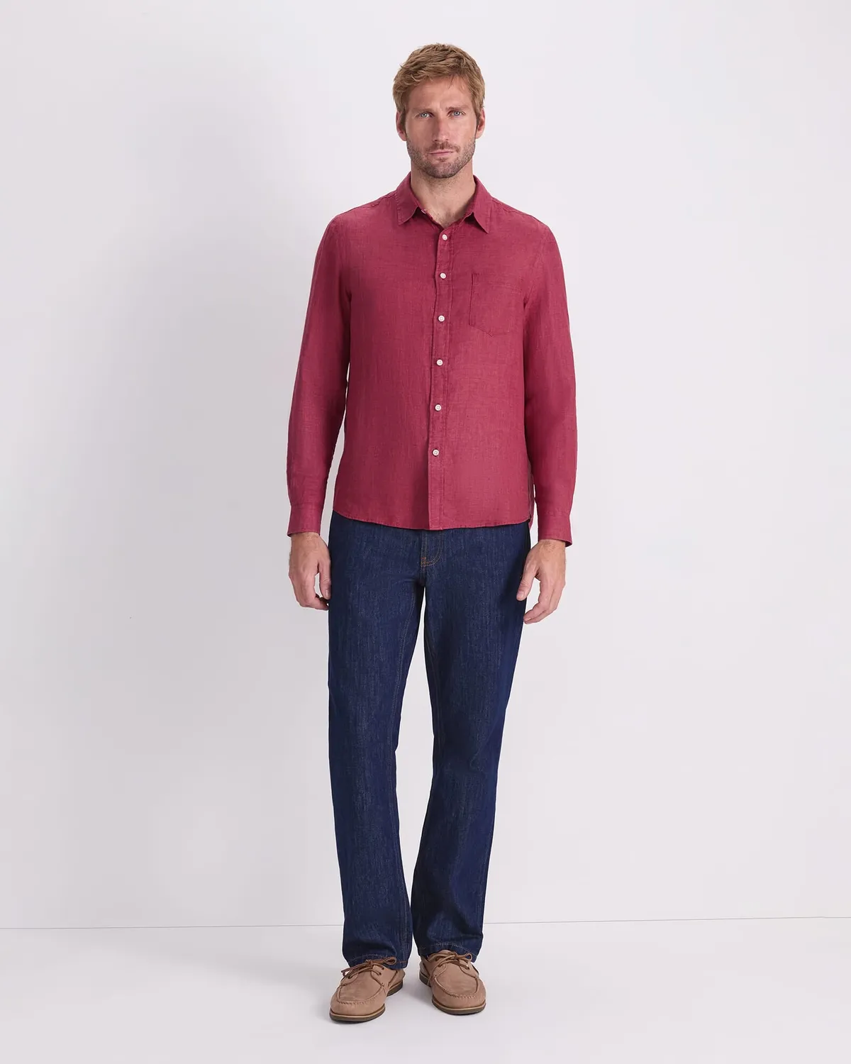 Sportscraft Linen Delave camicia lino manica lunga