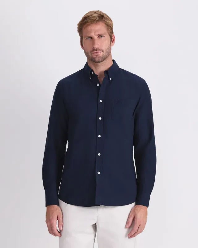 Sportscraft Oxford camicia uomo manica lunga cotone regular