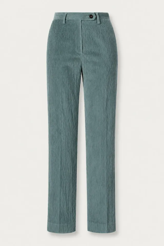 Massimo Alba Illinois pantaloni donna dusty blue velluto