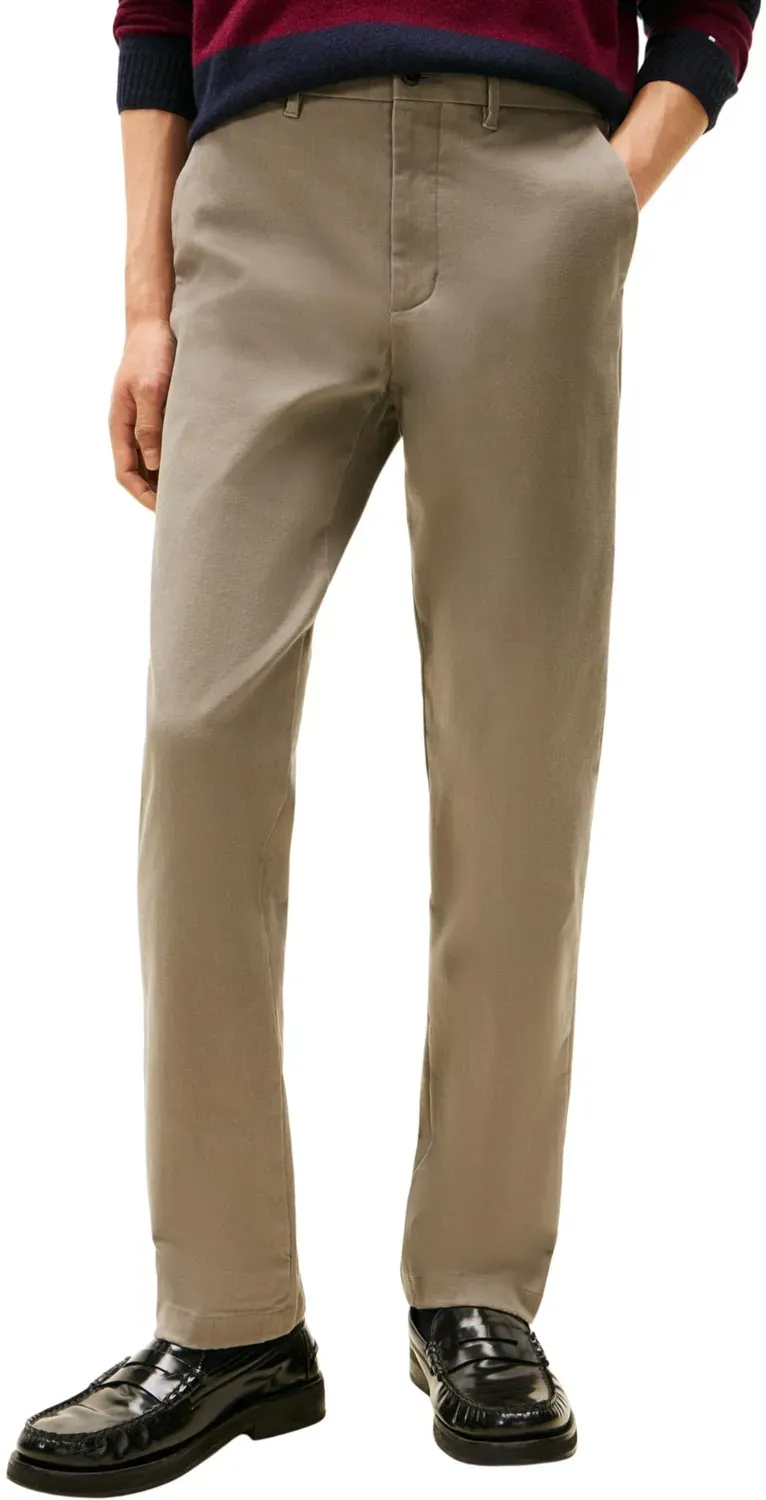 Tommy Hilfiger Brushed Twill chino uomo straight fit spazzolato