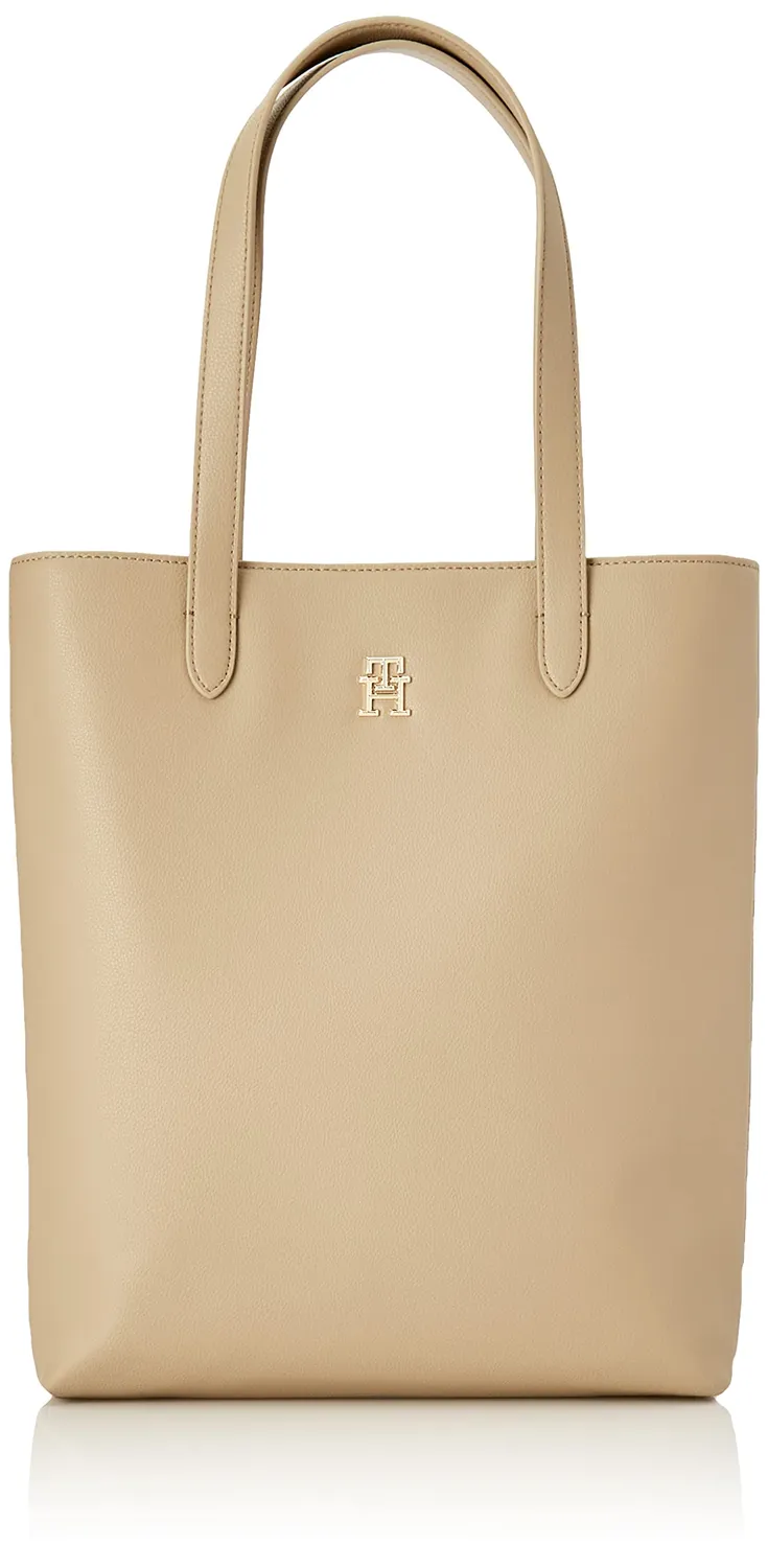 Tommy Hilfiger Casual Slim Tote Borsa Donna Nera Tasche Interne