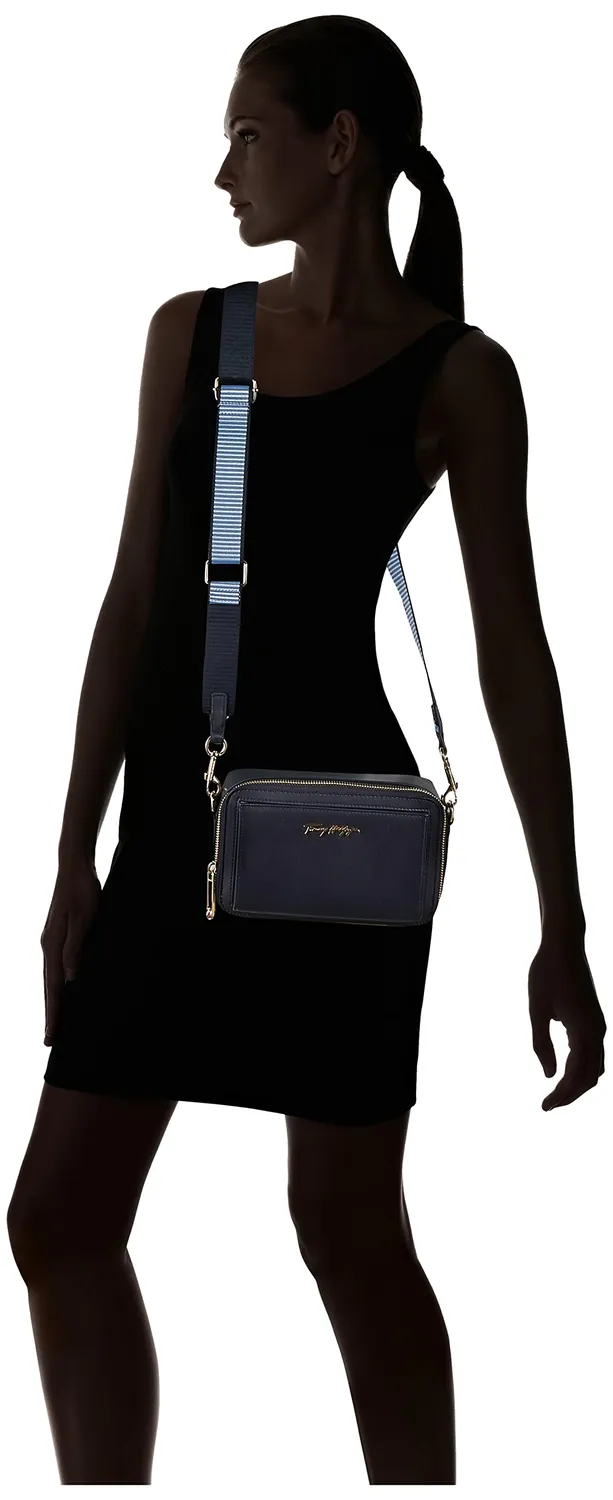 Tommy Hilfiger Iconic Tommy Camera Bag borsa tracolla piccola nera