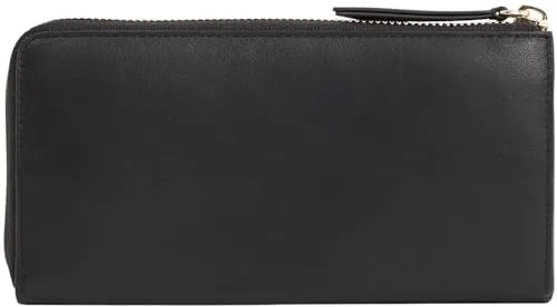 Tommy Hilfiger Leather Lrg Za borsello donna nero grande