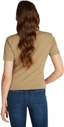 Tommy Hilfiger Cody Crop t-shirt donna slim collo alto corta