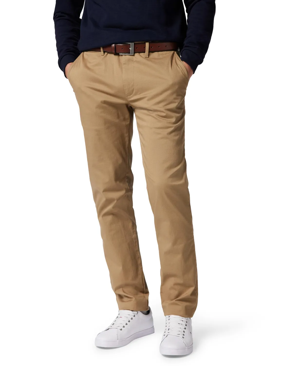 Tommy Hilfiger Denton Straight Leg chino uomo blu cotone elasticizzato