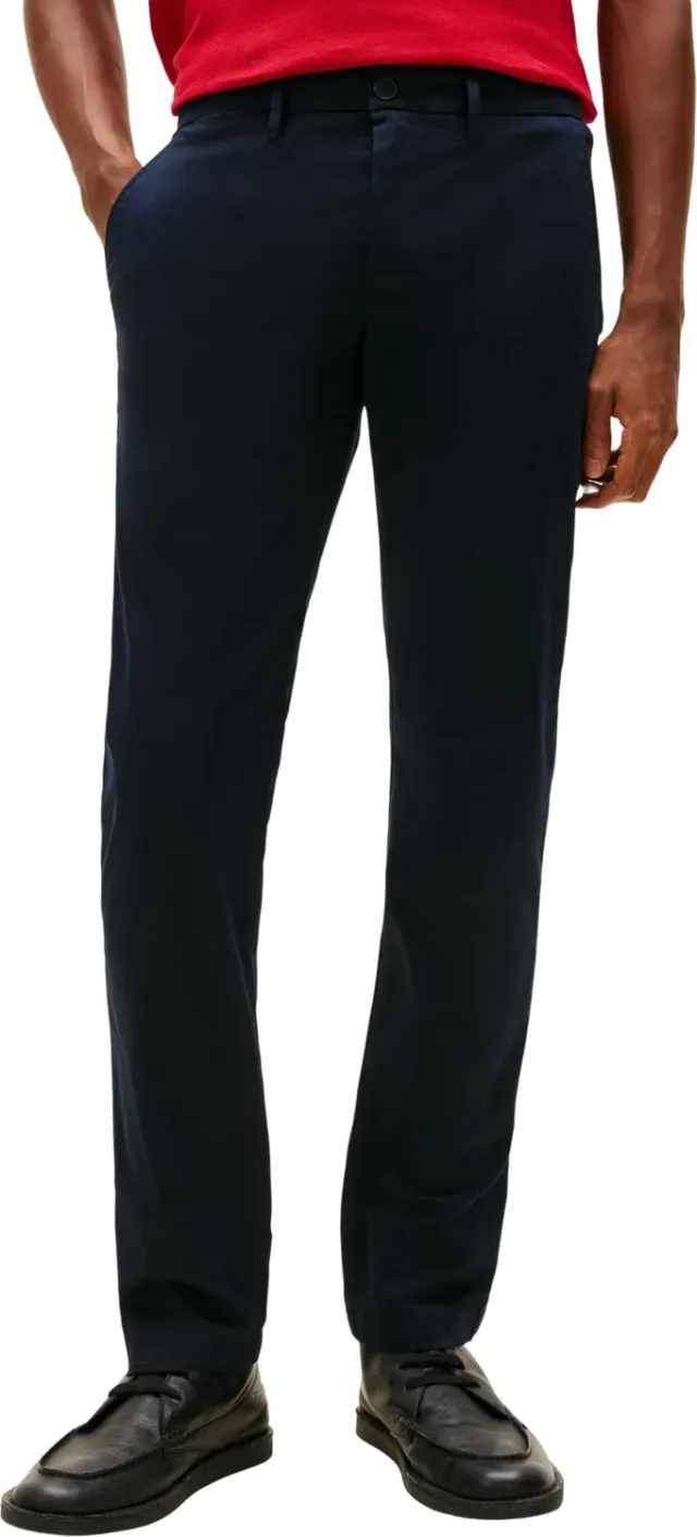 Tommy Hilfiger Bleecker 1985 chino uomo blu cotone pima