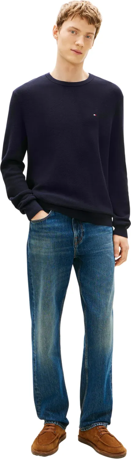 Tommy Hilfiger Essential maglione uomo blu Desert Sky