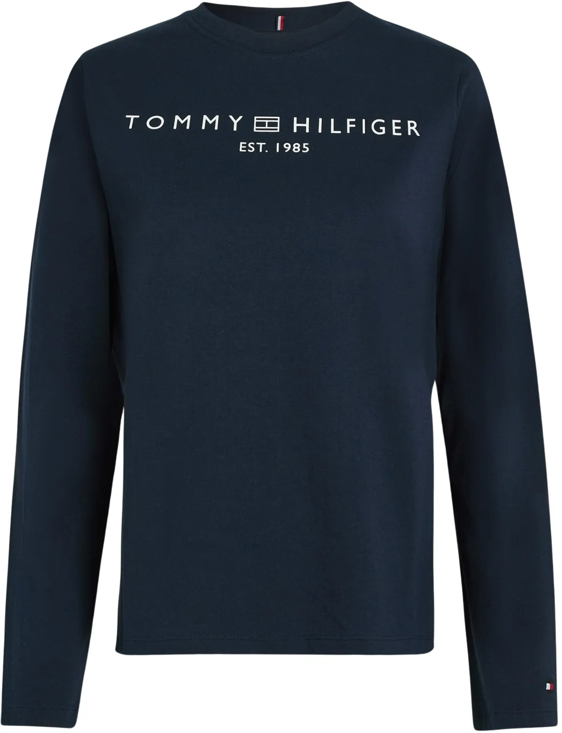 Tommy Hilfiger Corp Logo maglietta maniche lunghe XXL blu cotone