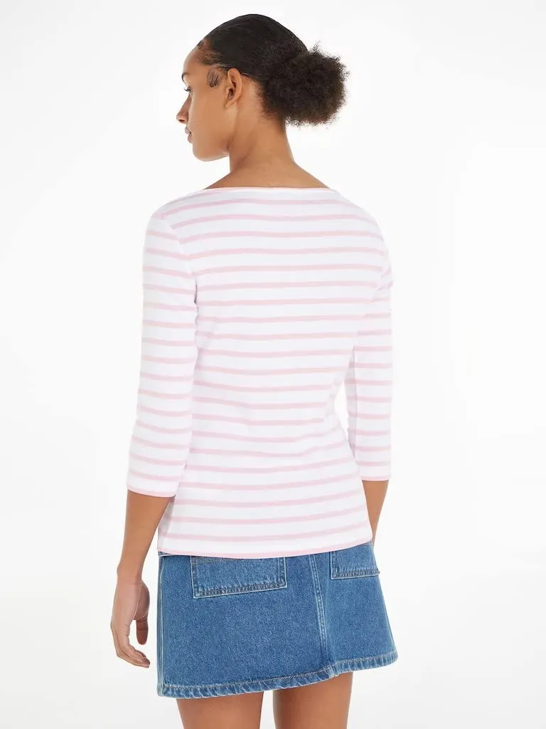 Tommy Hilfiger Basic maglietta maniche lunghe donna cotone