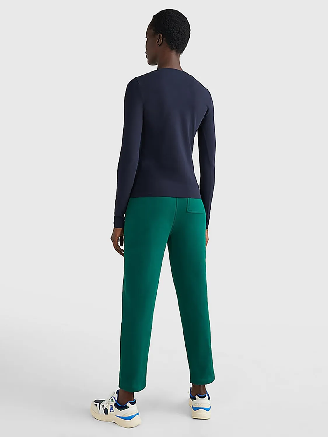 Tommy Hilfiger NY Metallic Basic t-shirt donna manica lunga slim