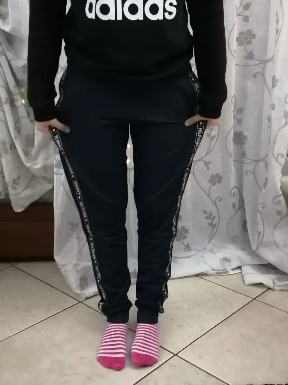 Tommy Hilfiger Sweatpants jogging donna lunghi felpati