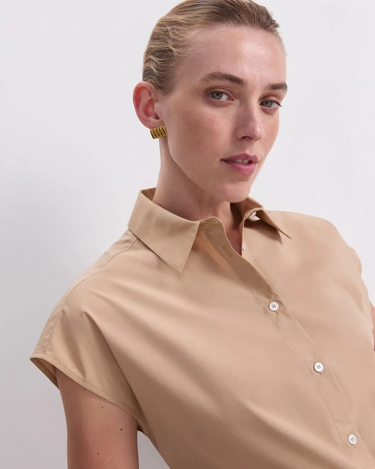 Sportscraft Mara camicia donna cotone smanicata