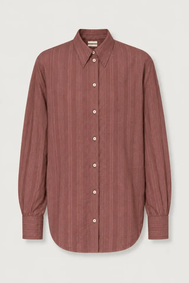 Massimo Alba Selma camicia donna cotone rose brown
