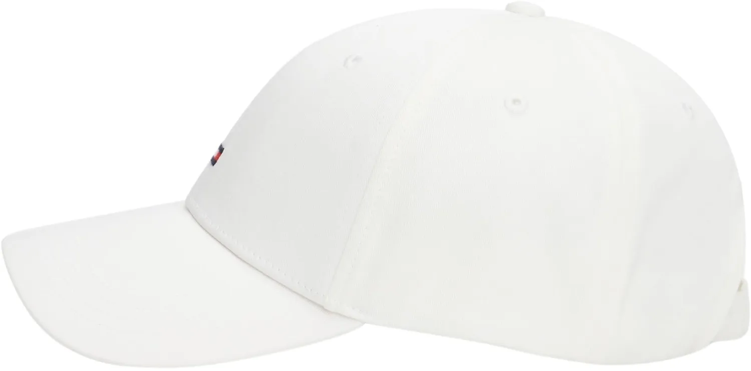 Tommy Hilfiger Essential Flag cappellino bianco in lino