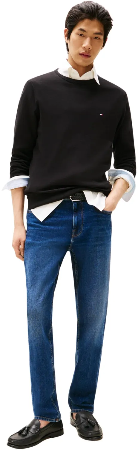 Tommy Hilfiger Essential Cotton maglione uomo blu desert sky