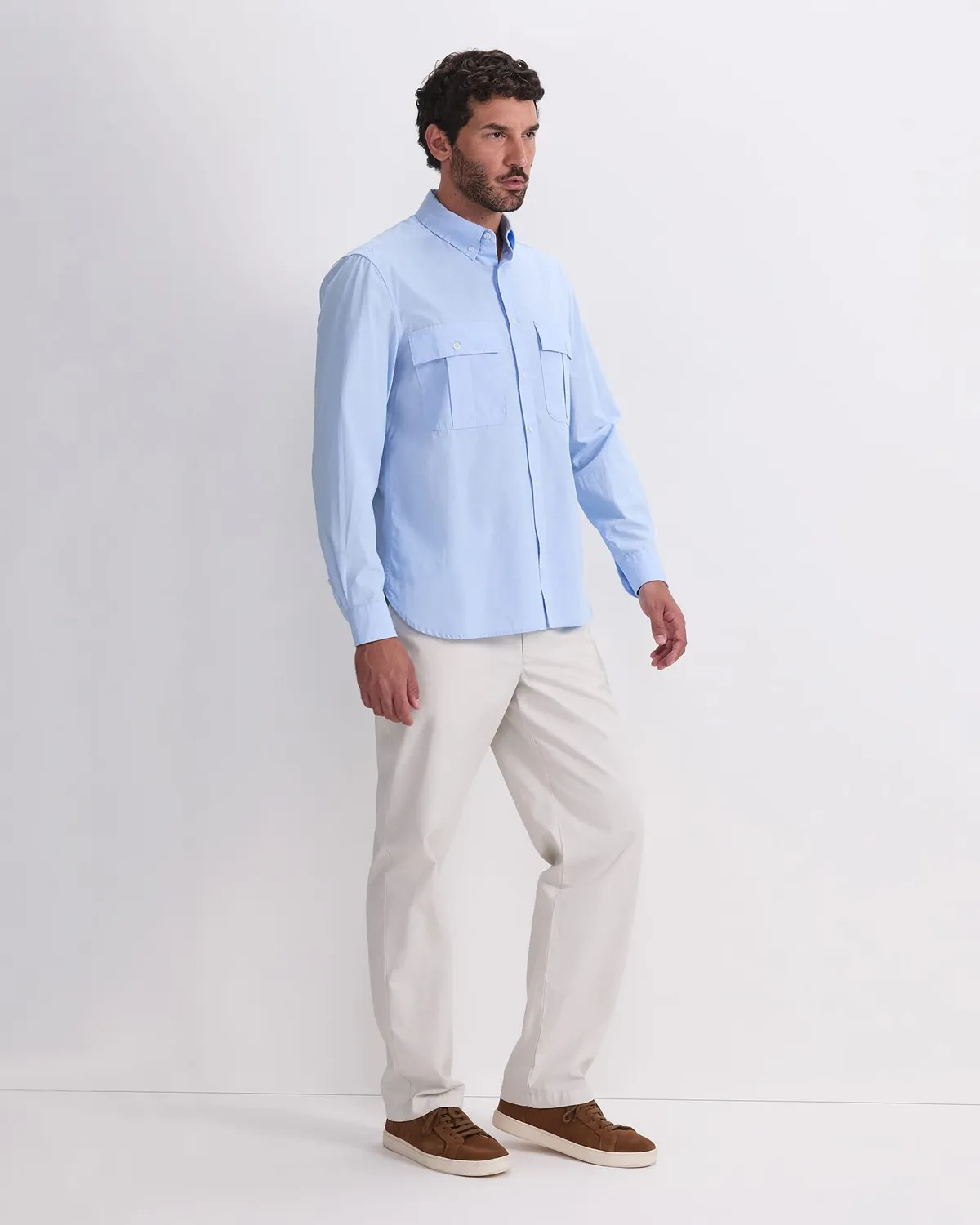 Sportscraft Military 208076 camicia uomo manica lunga cotone