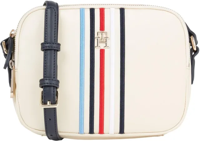 Tommy Hilfiger Poppy Crossover Piccola borsa tracolla bianca Calico