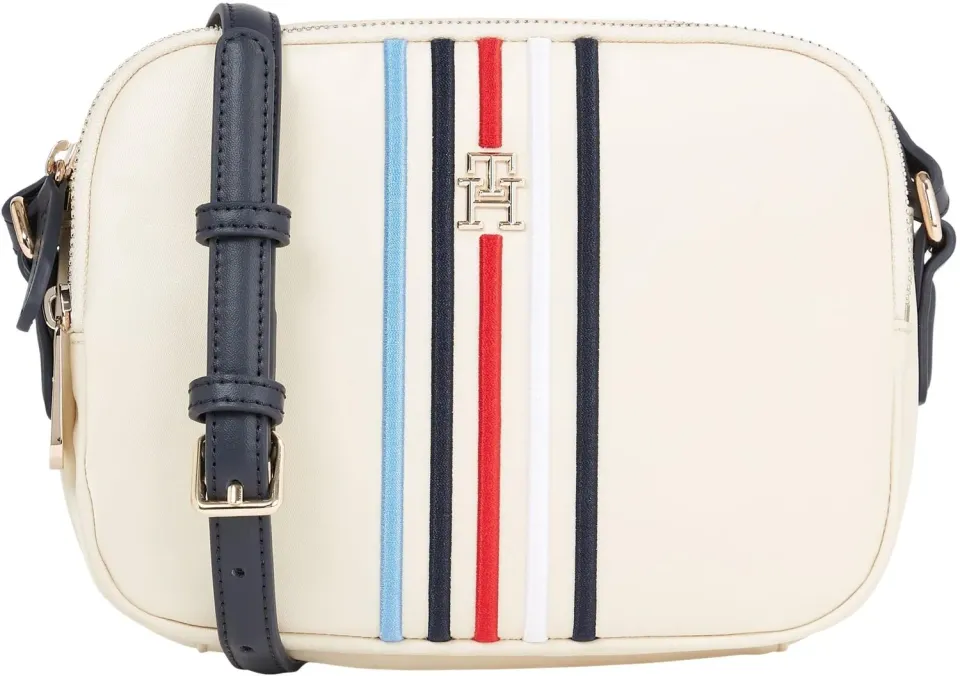 Tommy Hilfiger Poppy Crossover Piccola borsa tracolla bianca Calico