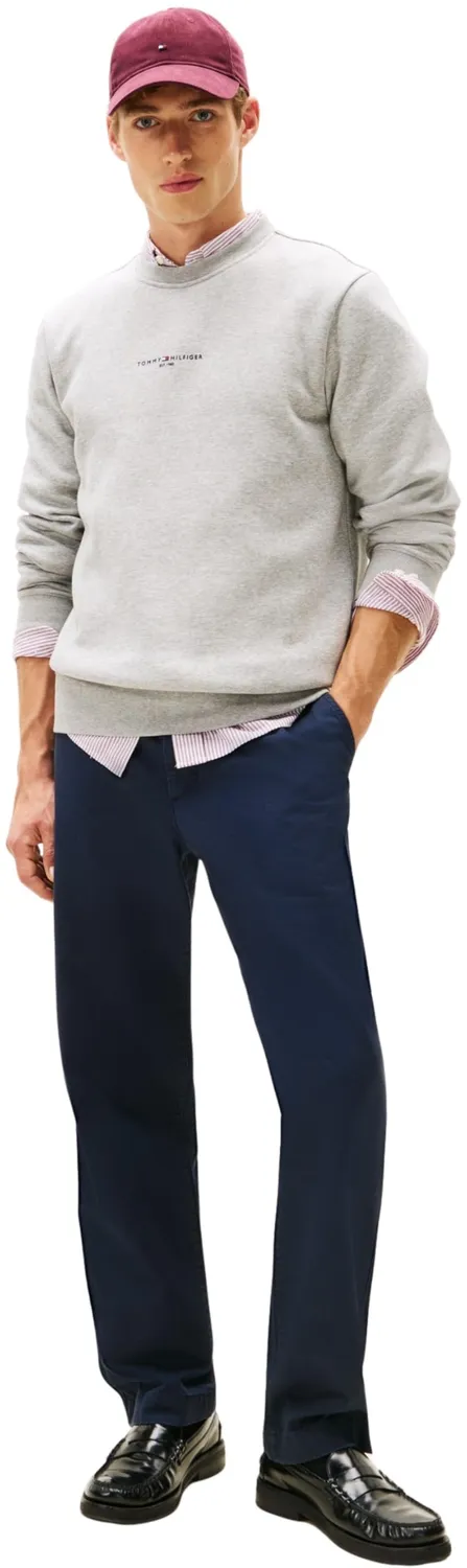Tommy Hilfiger Tipped felpa girocollo uomo cotone