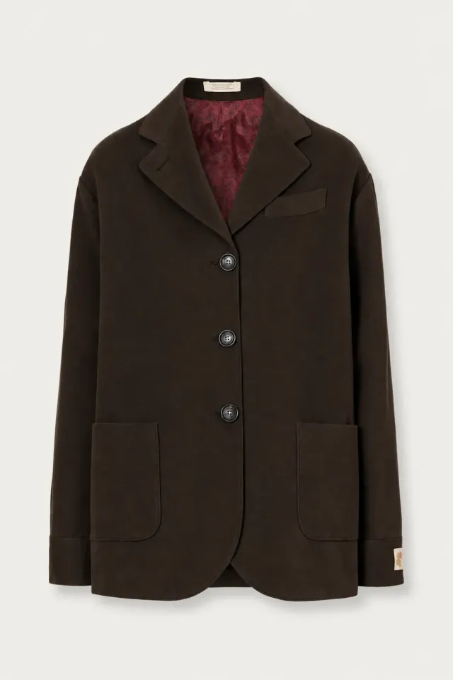 Massimo Alba Milly caban cashmere deep brown donna