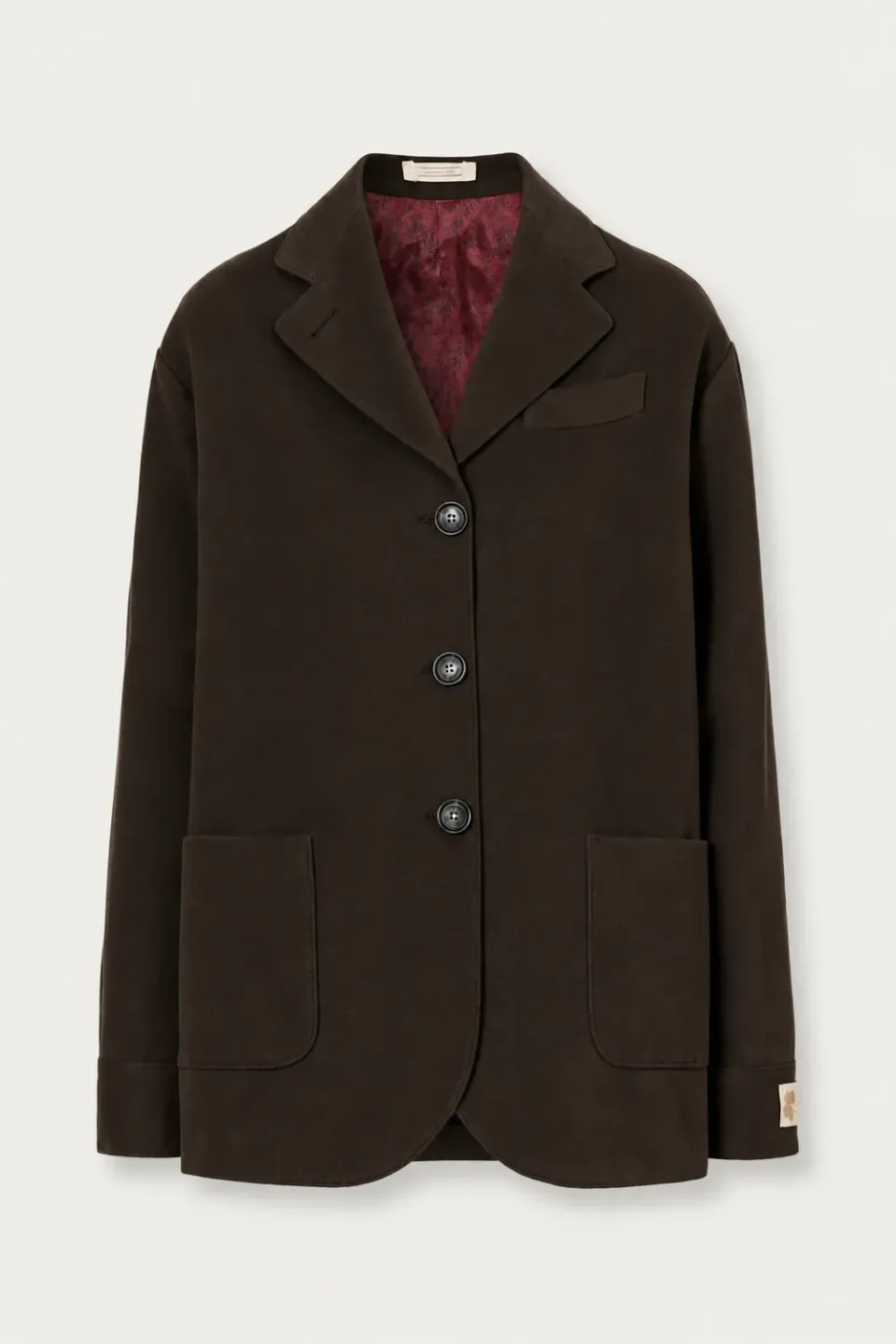 Massimo Alba Milly caban cashmere deep brown donna