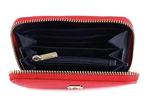 Tommy Hilfiger TH Emblem Medium portafoglio donna rosso