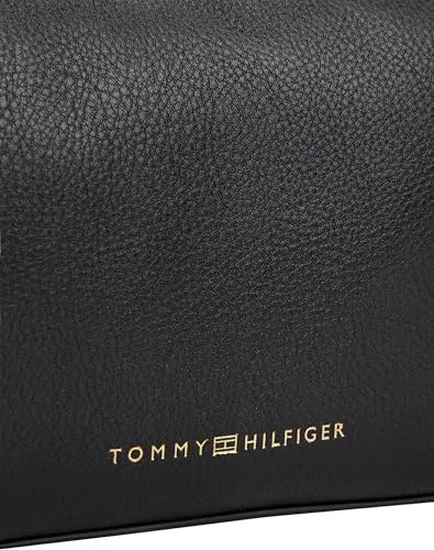 Tommy Hilfiger Logotape Crossover tracolla nera zip