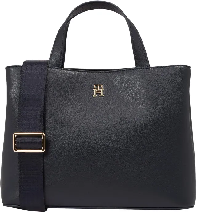 Tommy Hilfiger TH Essential Satchel Borsa Donna Blu