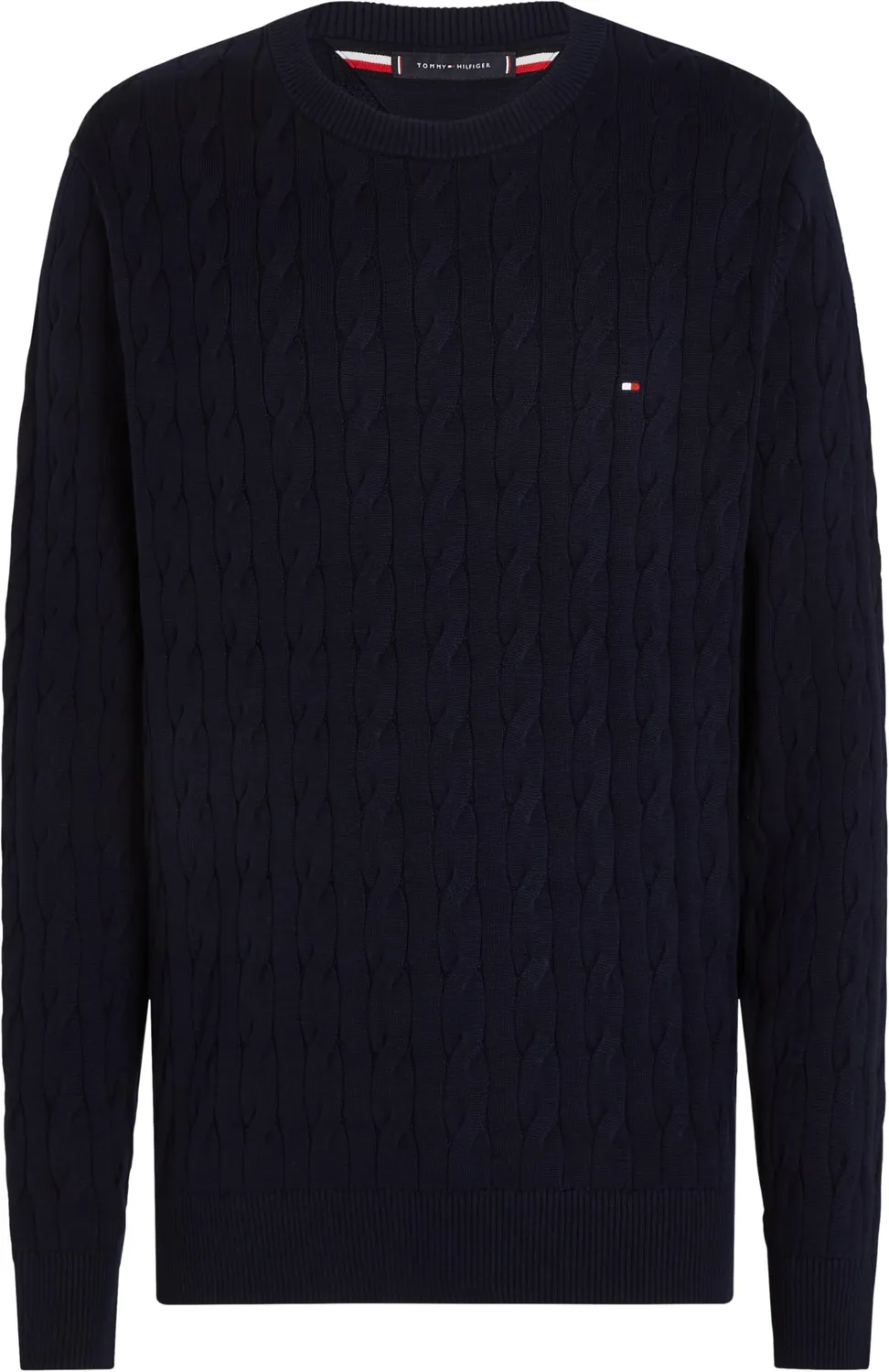 Tommy Hilfiger Classic Cotton Cable MW0MW33132 Maglione L trecce