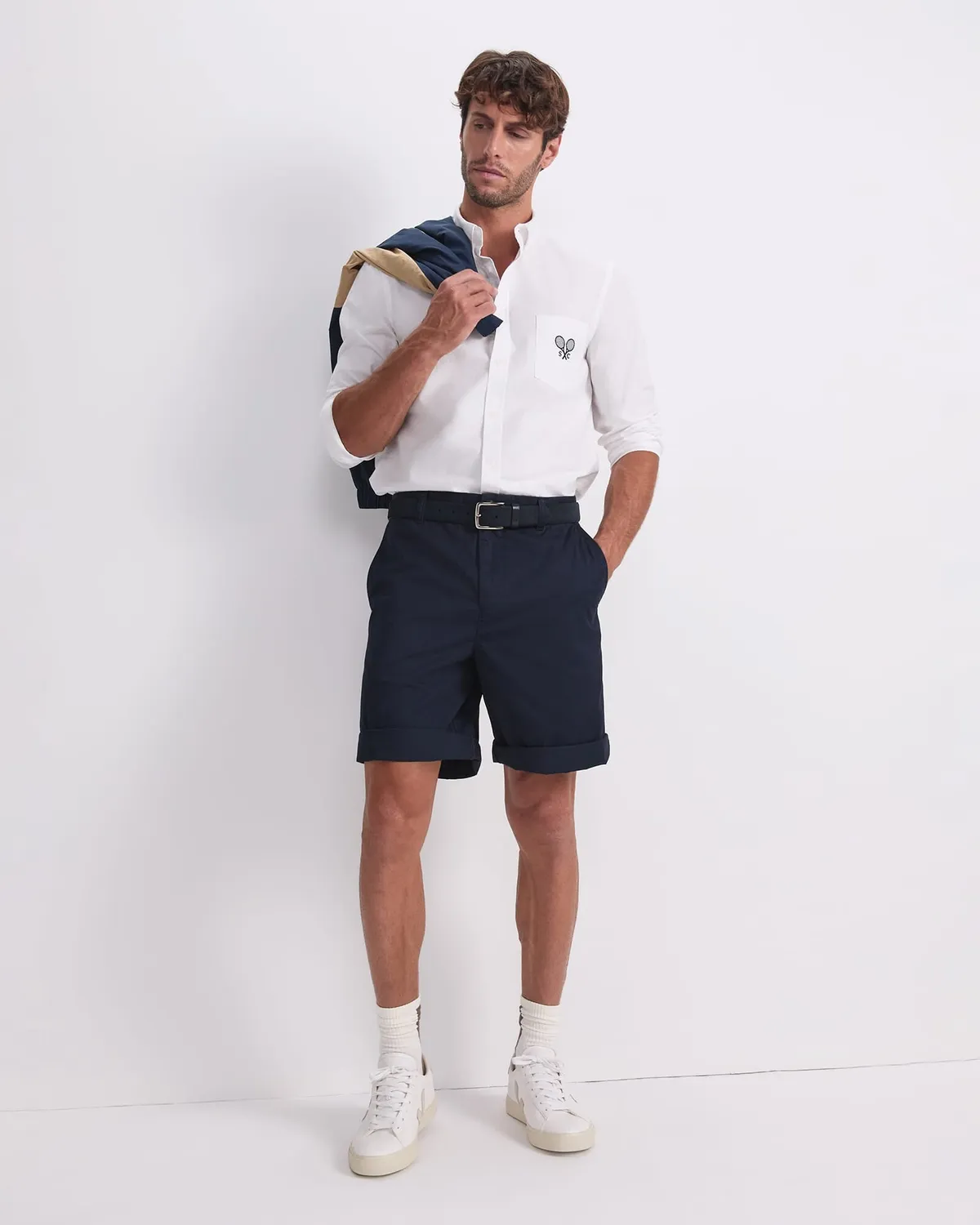 Sportscraft Club camicia uomo oxford cotone manica lunga
