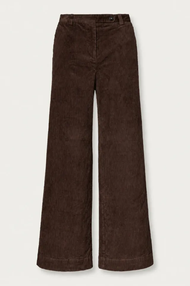 Massimo Alba Lamna pantaloni donna darkwood velluto cotone