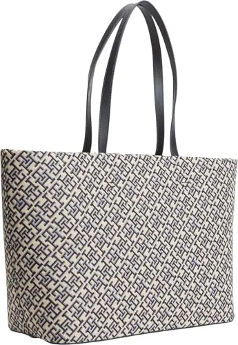 Tommy Hilfiger TH Jacquard Ess AW0AW19063 tote blu jacquard