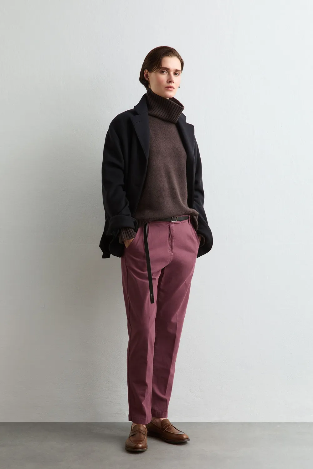 Massimo Alba Melu70 pantaloni gabardina rosa