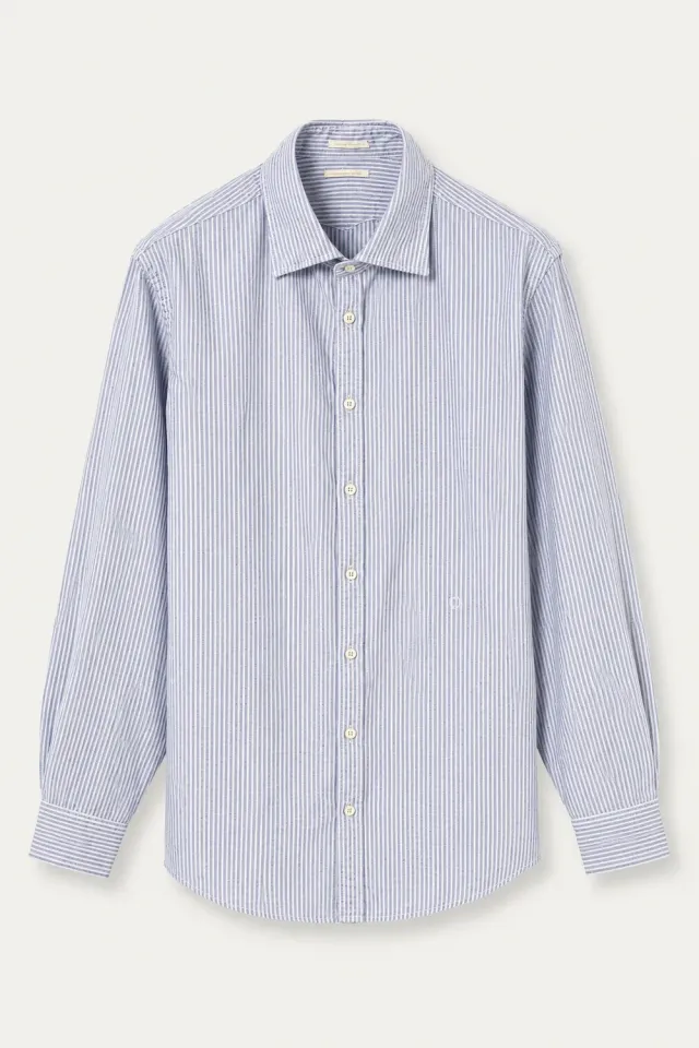 Massimo Alba Genova giacca camicia cotone Blu uomo