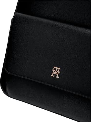 Tommy Hilfiger Icon Zaino Donna Nero Taglia Unica Tasca Esterna
