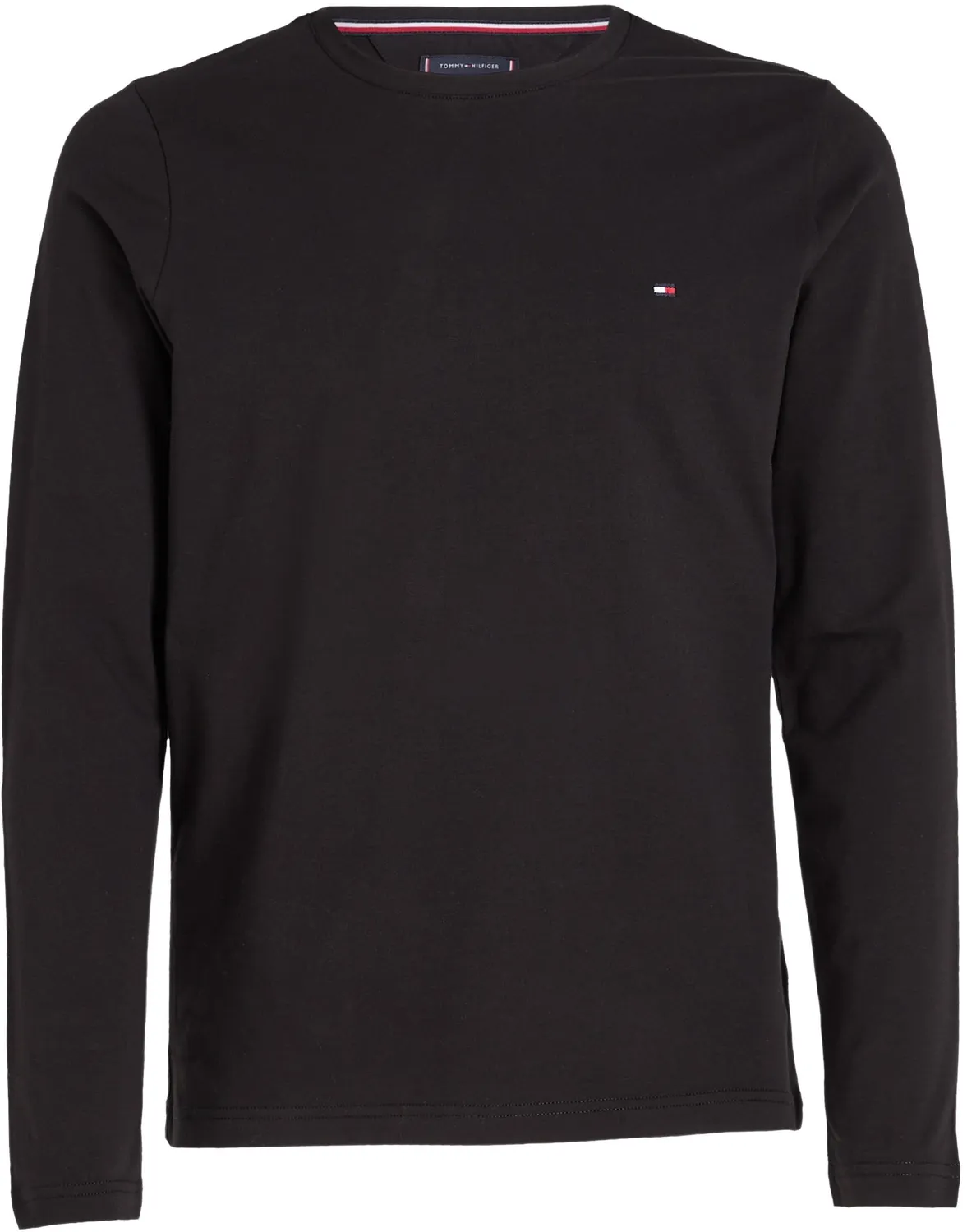 Tommy Hilfiger MW0MW10804 camicia slim uomo nera stretch