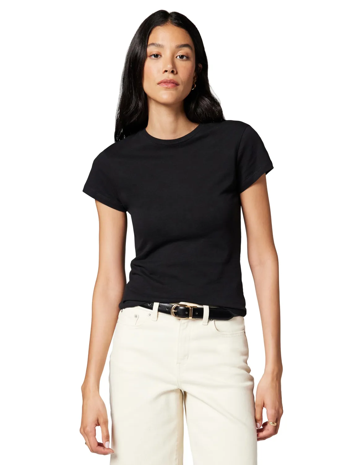 Tommy Hilfiger Co Slub Slim WW0WW48702 t-shirt donna manica corta