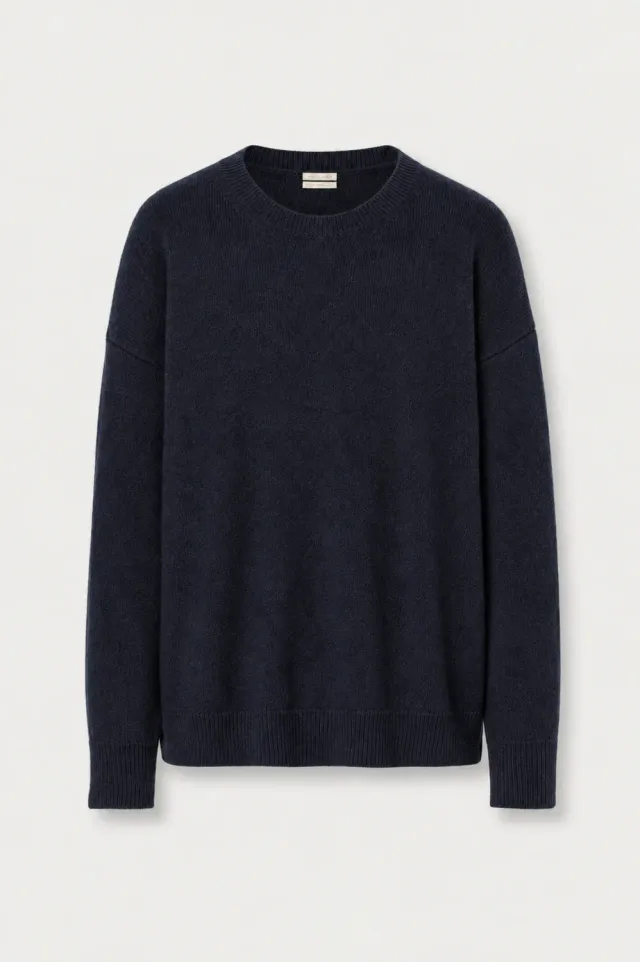 Massimo Alba Francesca maglione donna Blu cashmere alpaca