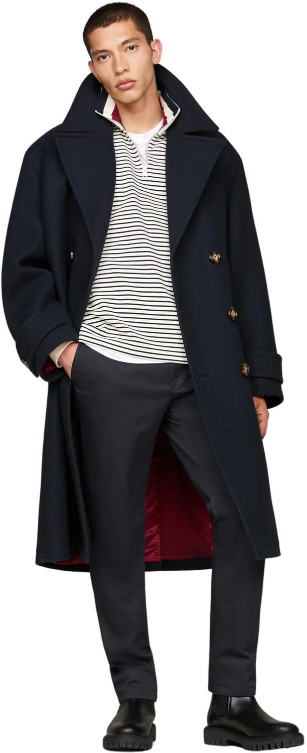 Tommy Hilfiger Denton Straight Leg chino uomo blu cotone elasticizzato