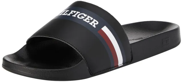Tommy Hilfiger Corporate Pool Slide FM0FM04911 Ciabatta Uomo Nero
